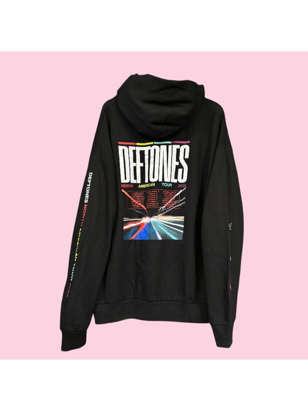 Deftones North American Tour Nu Metal Band Oversized Hoodie XL